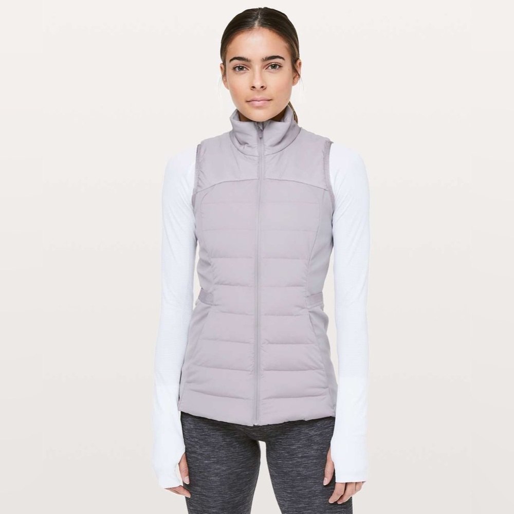 Lululemon Down For It All Vest Dark Chrome Size 4